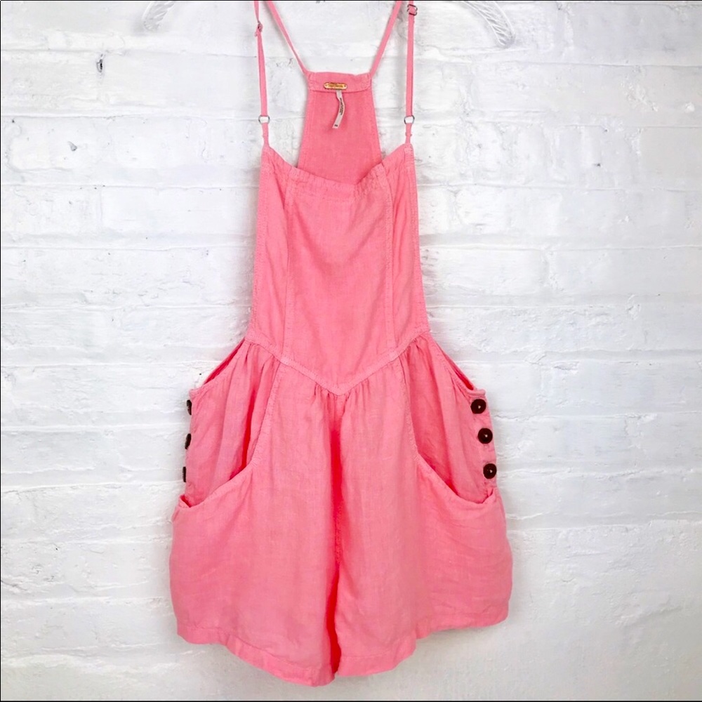 Free People Linen Romper